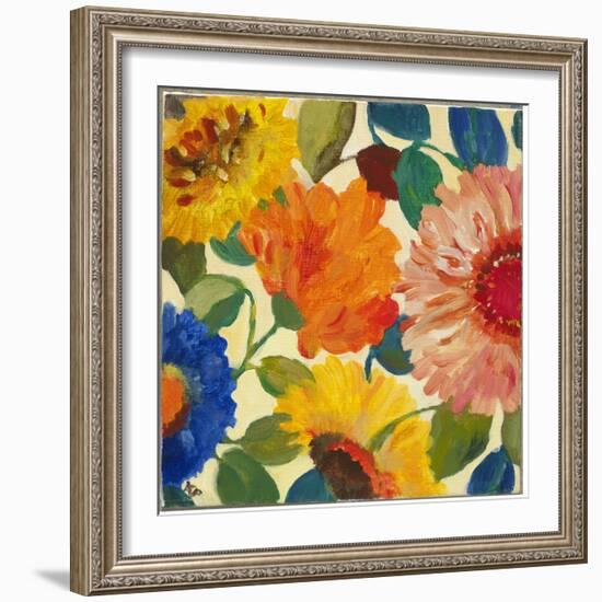 Autumn Flowers 1-Kim Parker-Framed Giclee Print