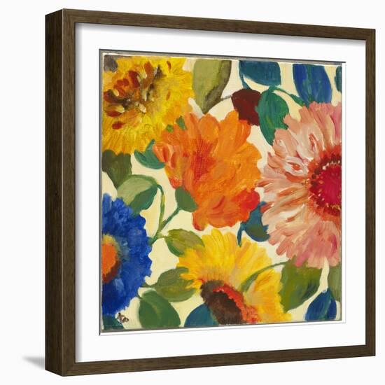 Autumn Flowers 1-Kim Parker-Framed Giclee Print