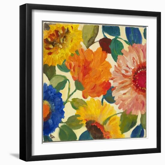 Autumn Flowers 1-Kim Parker-Framed Giclee Print