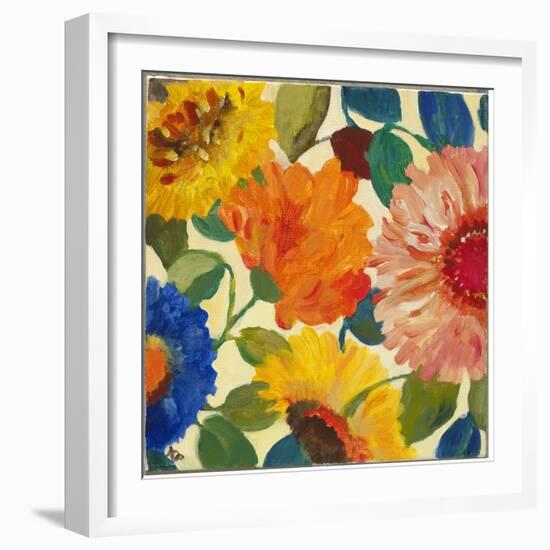 Autumn Flowers 1-Kim Parker-Framed Giclee Print