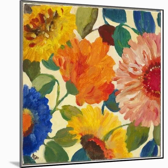 Autumn Flowers 1-Kim Parker-Mounted Giclee Print