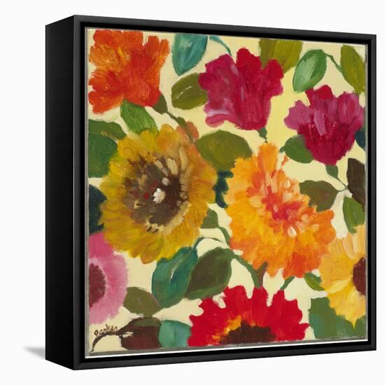 Autumn Flowers 3-Kim Parker-Framed Premier Image Canvas