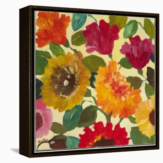 Autumn Flowers 3-Kim Parker-Framed Premier Image Canvas