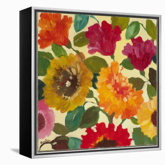 Autumn Flowers 3-Kim Parker-Framed Premier Image Canvas