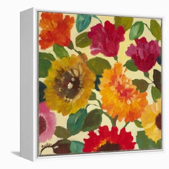 Autumn Flowers 3-Kim Parker-Framed Premier Image Canvas