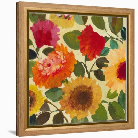 Autumn Flowers 4-Kim Parker-Framed Premier Image Canvas