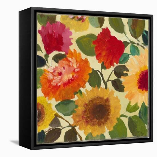 Autumn Flowers 4-Kim Parker-Framed Premier Image Canvas