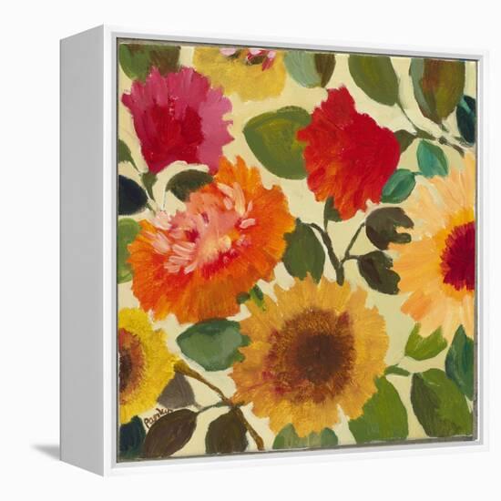 Autumn Flowers 4-Kim Parker-Framed Premier Image Canvas