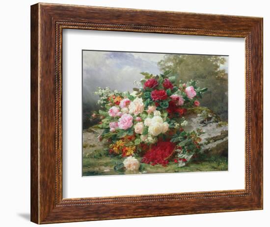 Autumn Flowers-Jean Baptiste Claude Robie-Framed Giclee Print