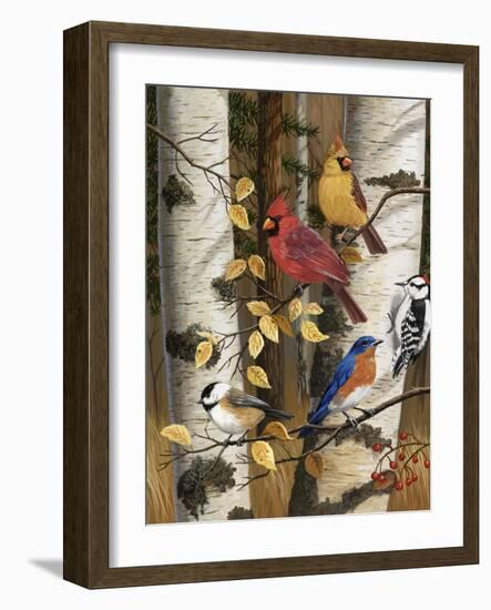 Autumn Friends-William Vanderdasson-Framed Giclee Print