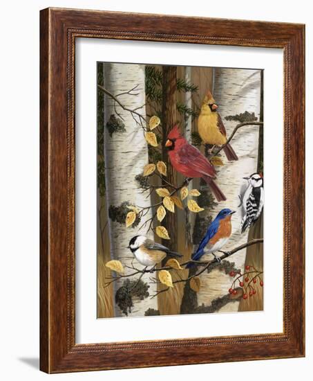 Autumn Friends-William Vanderdasson-Framed Giclee Print