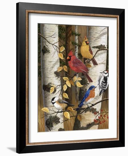 Autumn Friends-William Vanderdasson-Framed Giclee Print