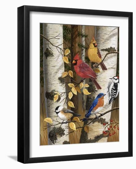 Autumn Friends-William Vanderdasson-Framed Giclee Print