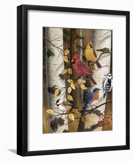 Autumn Friends-William Vanderdasson-Framed Giclee Print