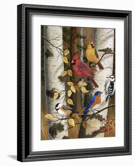 Autumn Friends-William Vanderdasson-Framed Giclee Print