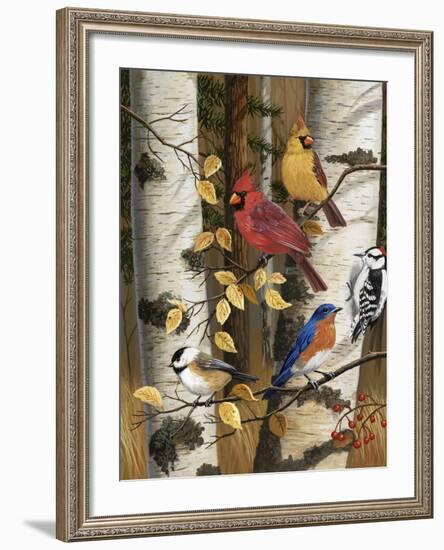 Autumn Friends-William Vanderdasson-Framed Giclee Print
