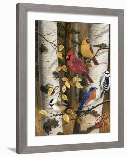 Autumn Friends-William Vanderdasson-Framed Giclee Print