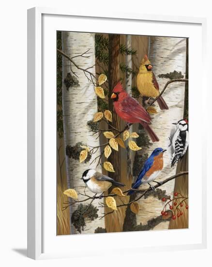 Autumn Friends-William Vanderdasson-Framed Giclee Print