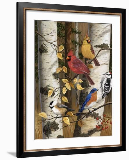 Autumn Friends-William Vanderdasson-Framed Giclee Print