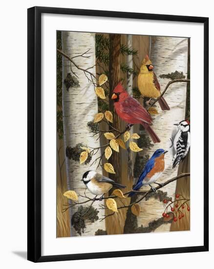 Autumn Friends-William Vanderdasson-Framed Giclee Print