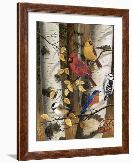 Autumn Friends-William Vanderdasson-Framed Giclee Print