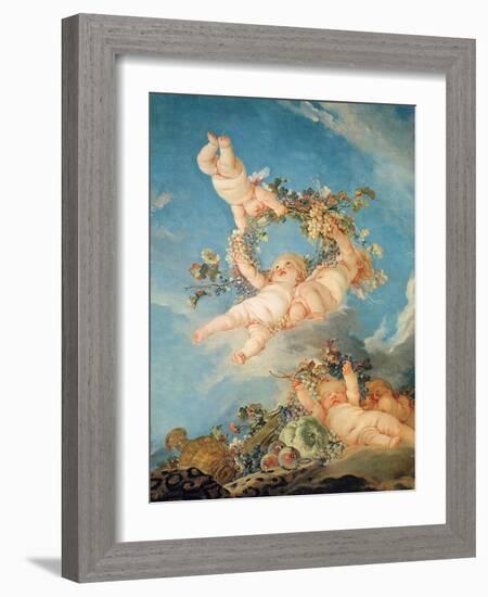 Autumn, from a Series of the Four Seasons in the Salle Du Conseil-Francois Boucher-Framed Giclee Print