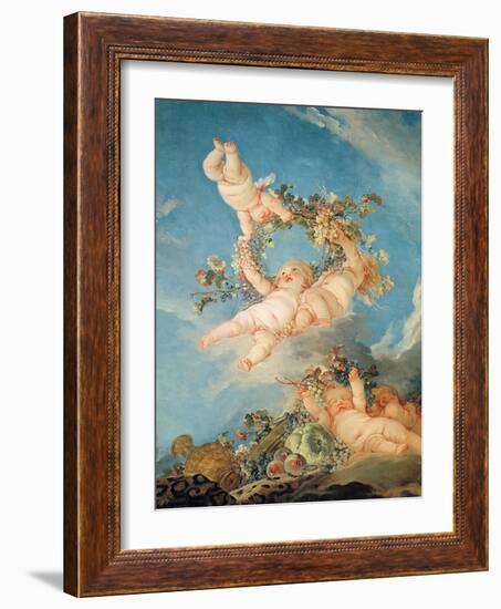 Autumn, from a Series of the Four Seasons in the Salle Du Conseil-Francois Boucher-Framed Giclee Print