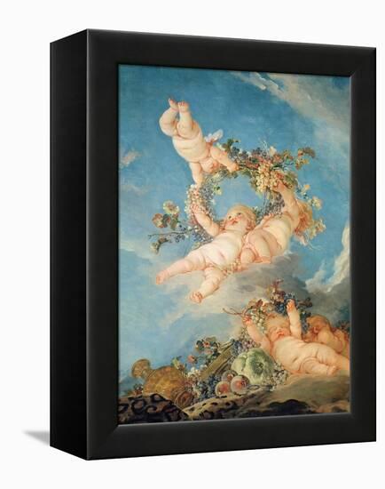 Autumn, from a Series of the Four Seasons in the Salle Du Conseil-Francois Boucher-Framed Premier Image Canvas