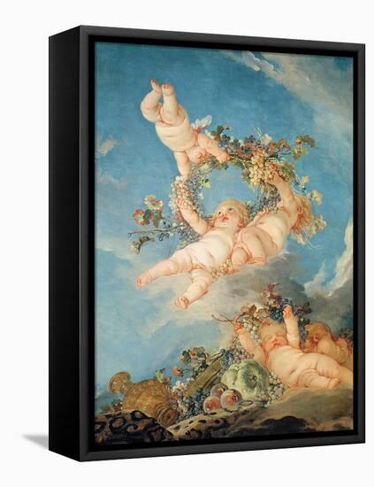 Autumn, from a Series of the Four Seasons in the Salle Du Conseil-Francois Boucher-Framed Premier Image Canvas