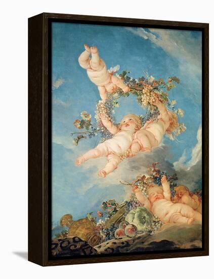 Autumn, from a Series of the Four Seasons in the Salle Du Conseil-Francois Boucher-Framed Premier Image Canvas