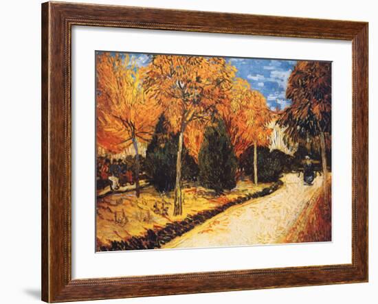 Autumn Garden-Vincent van Gogh-Framed Art Print