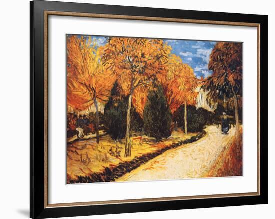 Autumn Garden-Vincent van Gogh-Framed Art Print