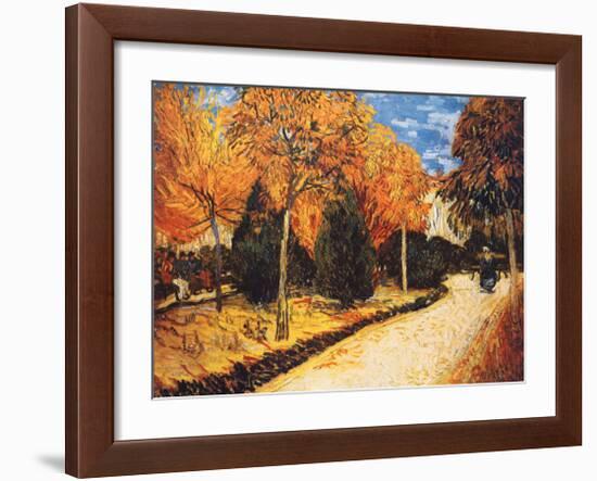 Autumn Garden-Vincent van Gogh-Framed Art Print
