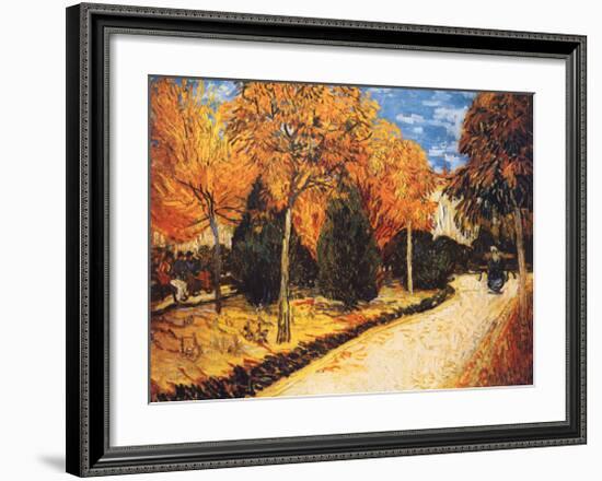 Autumn Garden-Vincent van Gogh-Framed Art Print