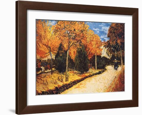 Autumn Garden-Vincent van Gogh-Framed Art Print