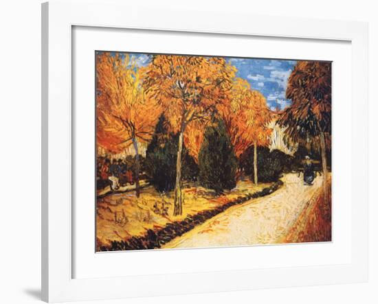 Autumn Garden-Vincent van Gogh-Framed Art Print