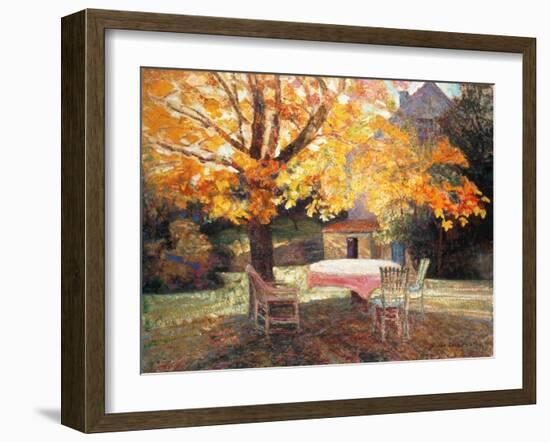 Autumn Garden-Victor Charreton-Framed Giclee Print