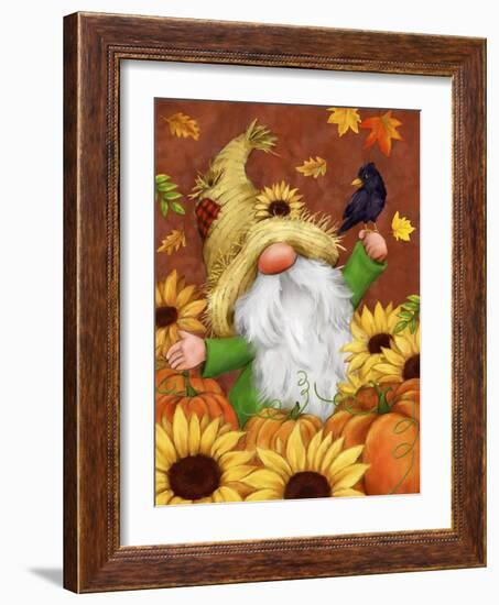 Autumn Gnome-MAKIKO-Framed Giclee Print