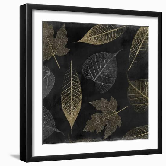 Autumn Gold Black Background-Color Bakery-Framed Giclee Print