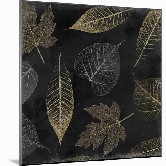 Autumn Gold Black Background-Color Bakery-Mounted Giclee Print