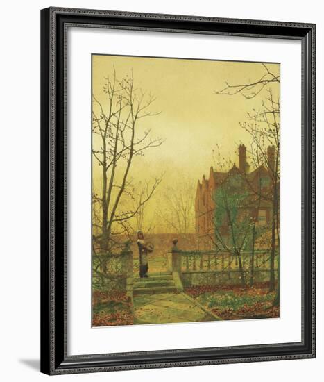 Autumn Gold-John Atkinson Grimshaw-Framed Premium Giclee Print