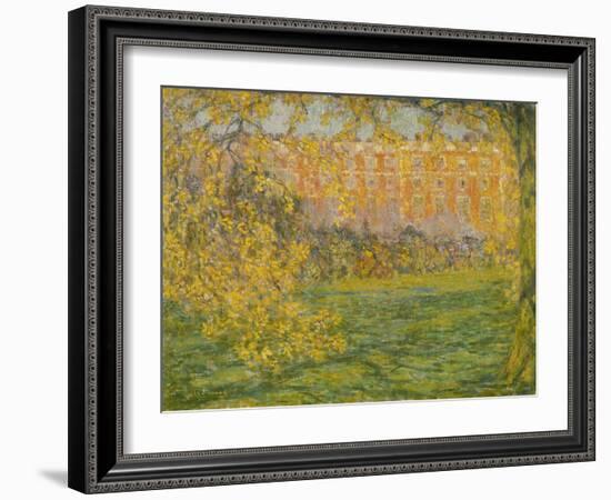 Autumn, Hampton Court; Automne, Hampton Court, 1908-Henri Eugene Augustin Le Sidaner-Framed Giclee Print