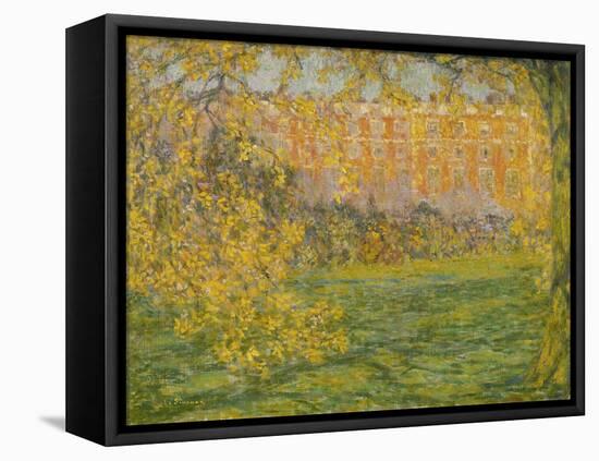 Autumn, Hampton Court; Automne, Hampton Court, 1908-Henri Eugene Augustin Le Sidaner-Framed Premier Image Canvas