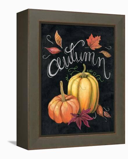 Autumn Harvest I Gold Pumpkin-Mary Urban-Framed Stretched Canvas