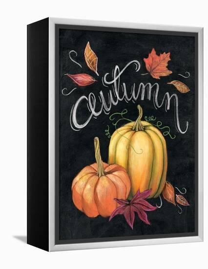 Autumn Harvest I Gold Pumpkin-Mary Urban-Framed Stretched Canvas