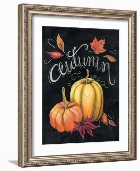 Autumn Harvest I Gold Pumpkin-Mary Urban-Framed Art Print