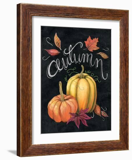 Autumn Harvest I Gold Pumpkin-Mary Urban-Framed Art Print