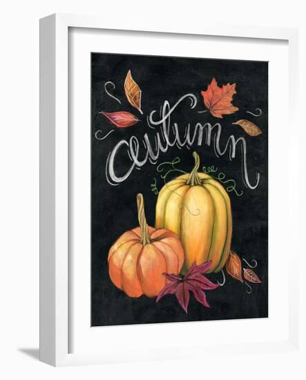 Autumn Harvest I Gold Pumpkin-Mary Urban-Framed Art Print