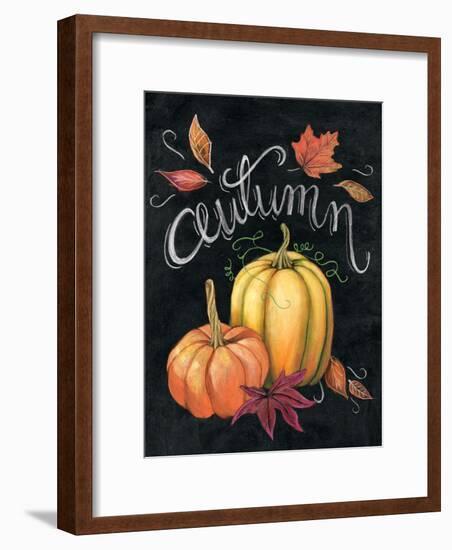Autumn Harvest I Gold Pumpkin-Mary Urban-Framed Art Print