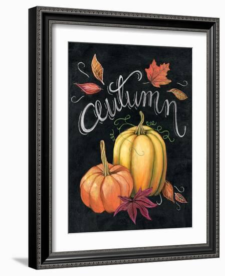 Autumn Harvest I Gold Pumpkin-Mary Urban-Framed Art Print